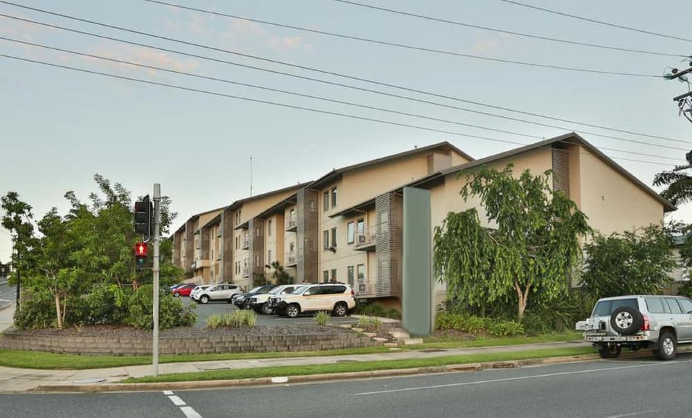 Side view of Property