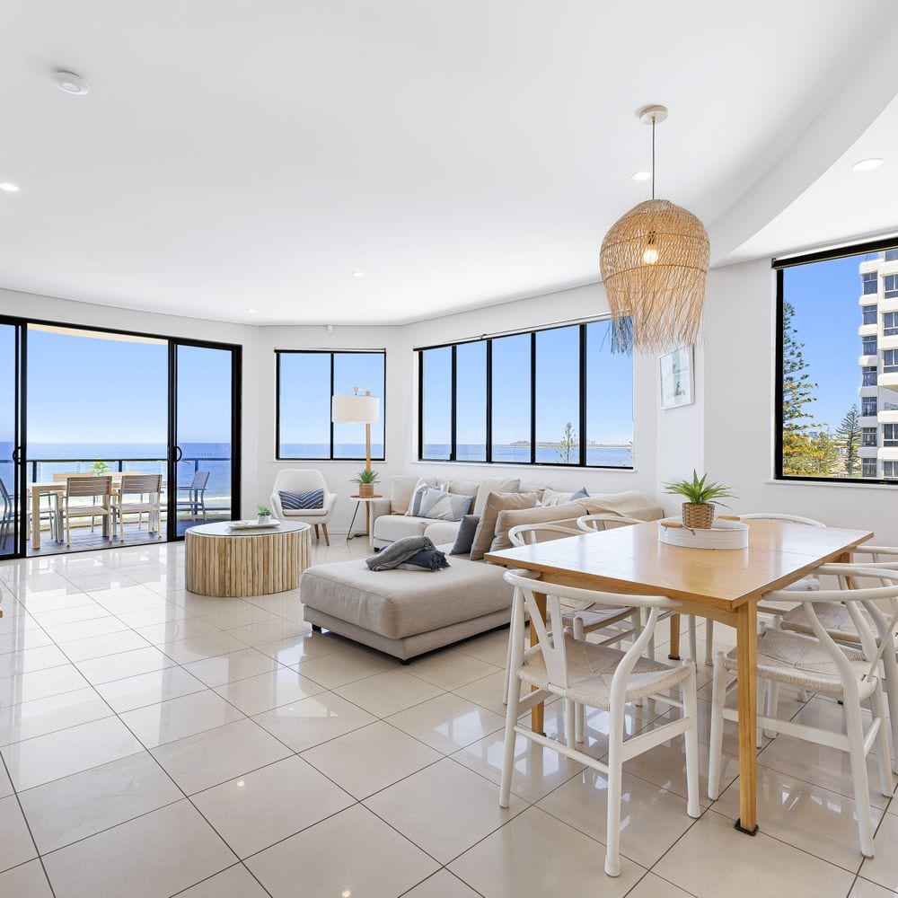 Living Room - Headland Penthouse, Private Rooftop