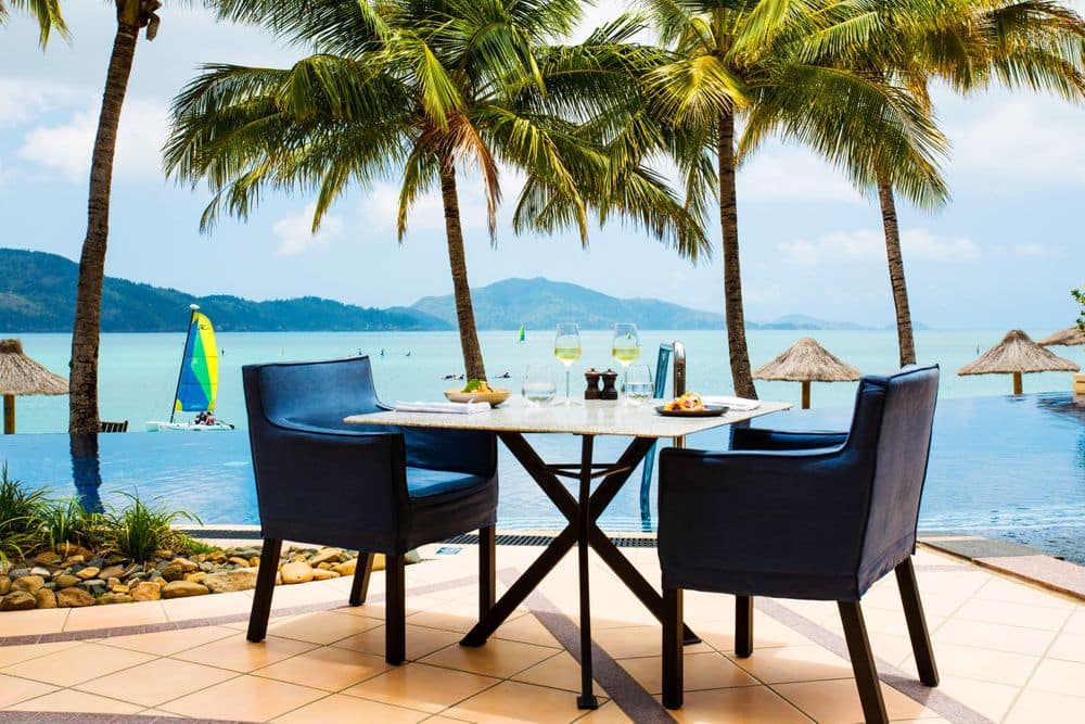 Beach Club poolside dining 