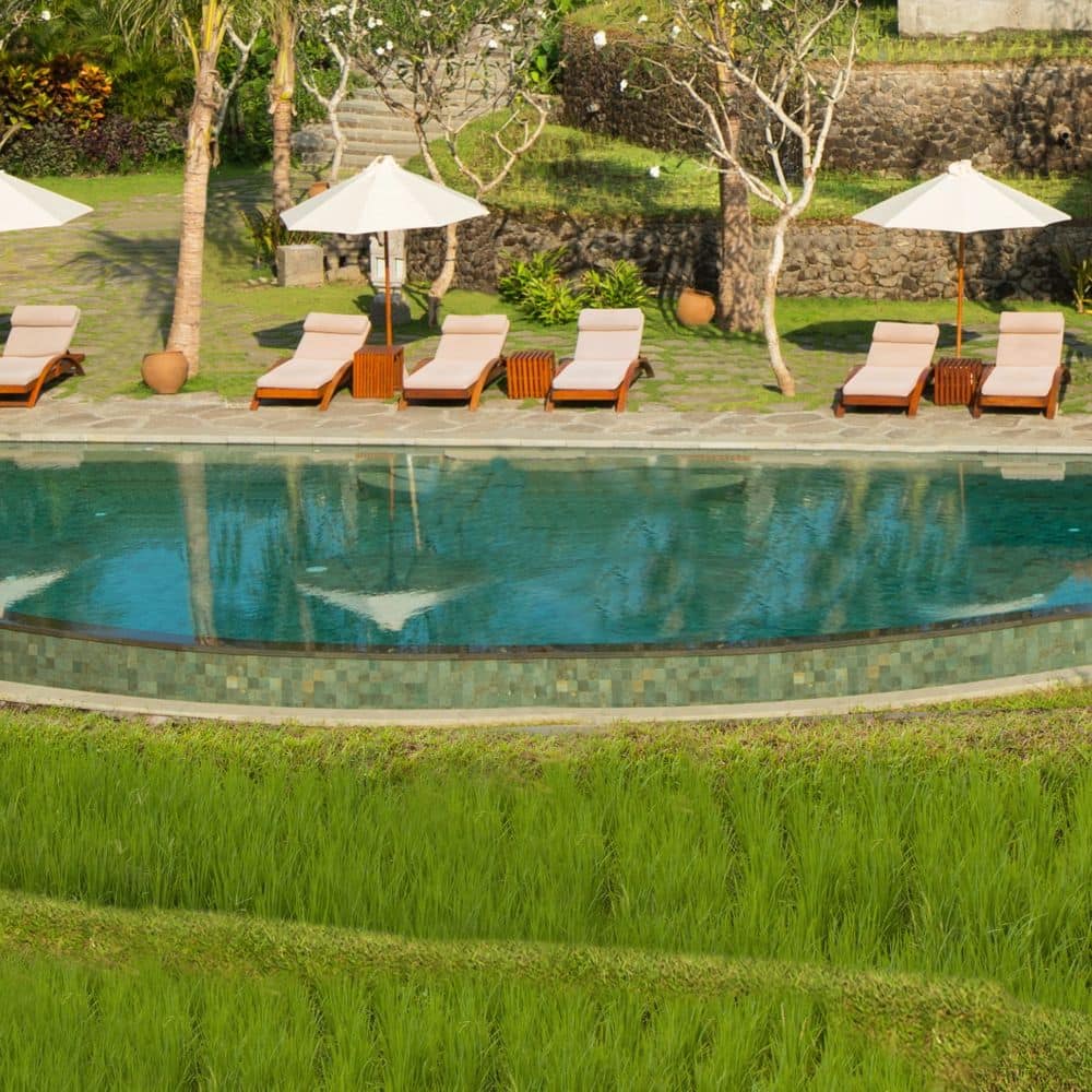 Alaya Resort Ubud - Aerial pool view