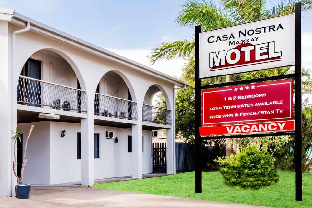 Casa Nostra Motel Mackay Entrance and Signage