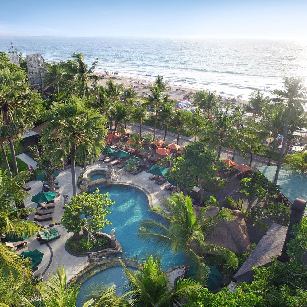 Legian Beach Hotel - Aerial Resort View