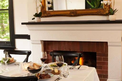 Enjoy Dinner by the Fireside