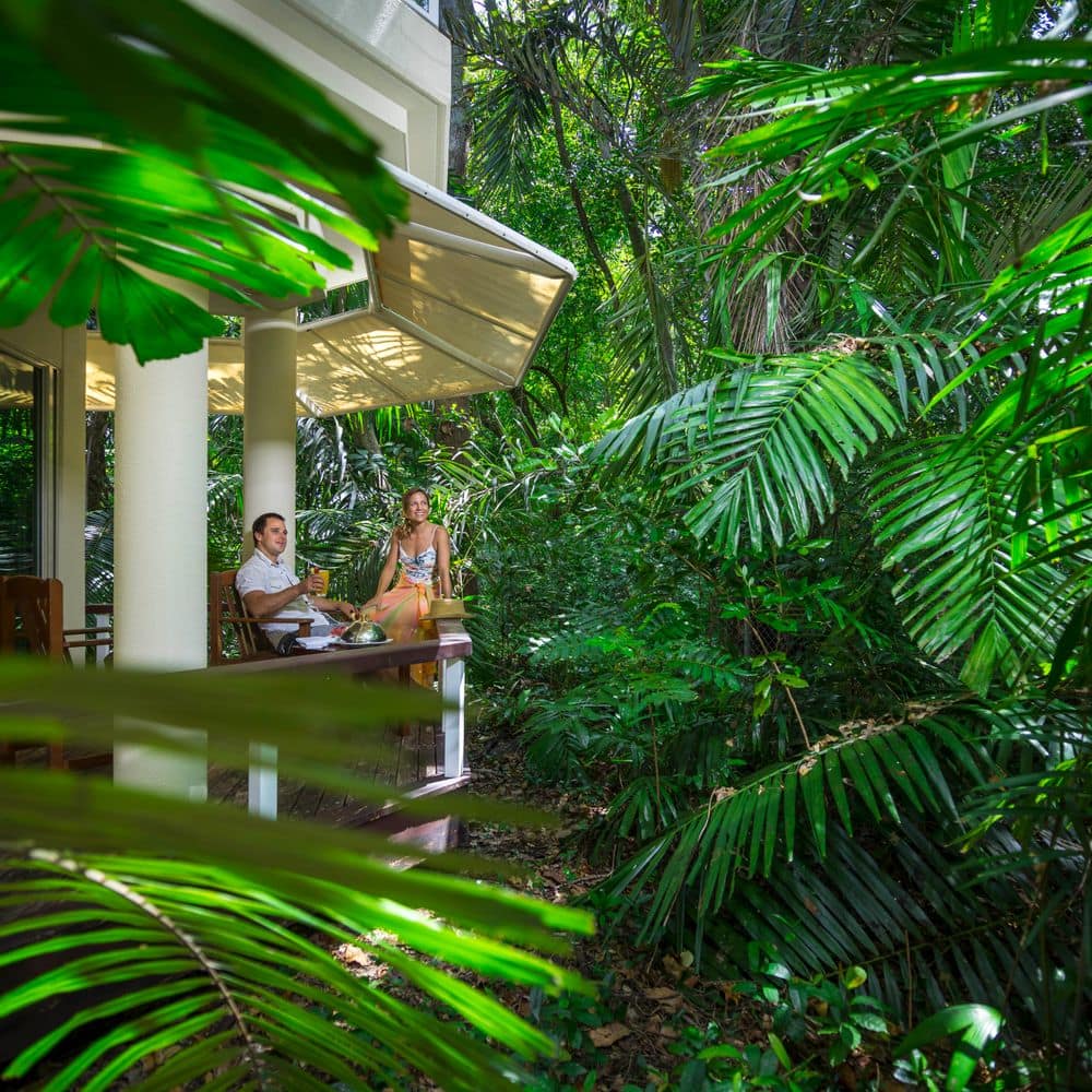 Private Balconies, rainforest view