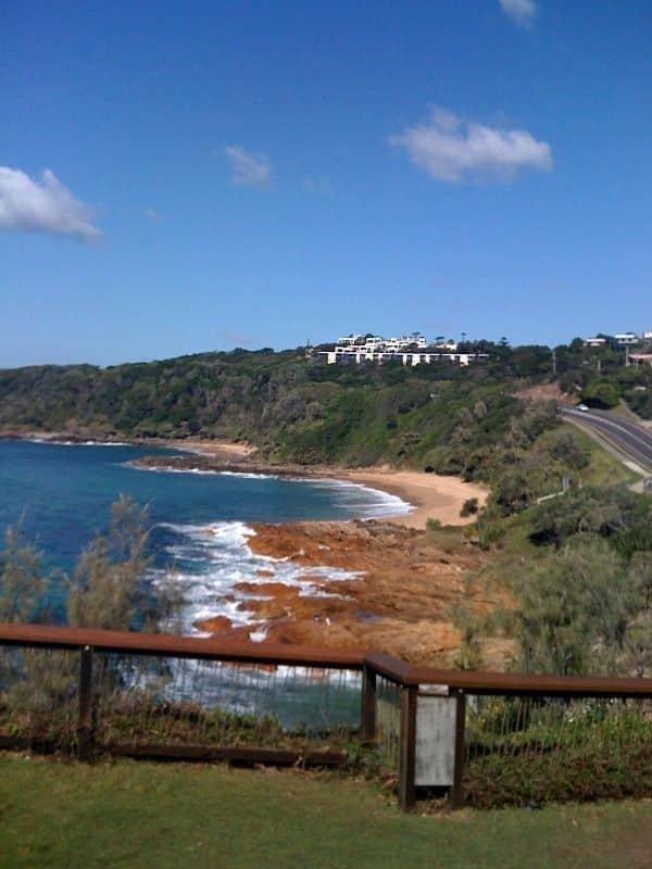 Beach in front of our resort