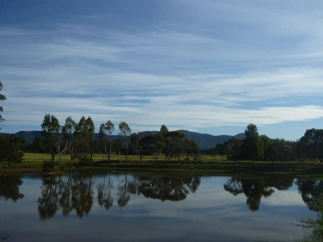 View of the mountains