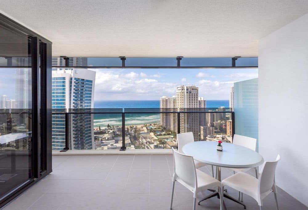 Balcony with sweeping Ocean views