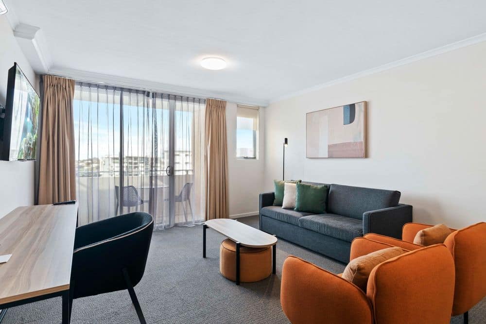 One and Two Bedroom Apartment Living Room