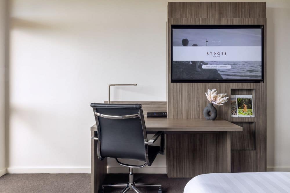 Standrard working desk and chair in each room