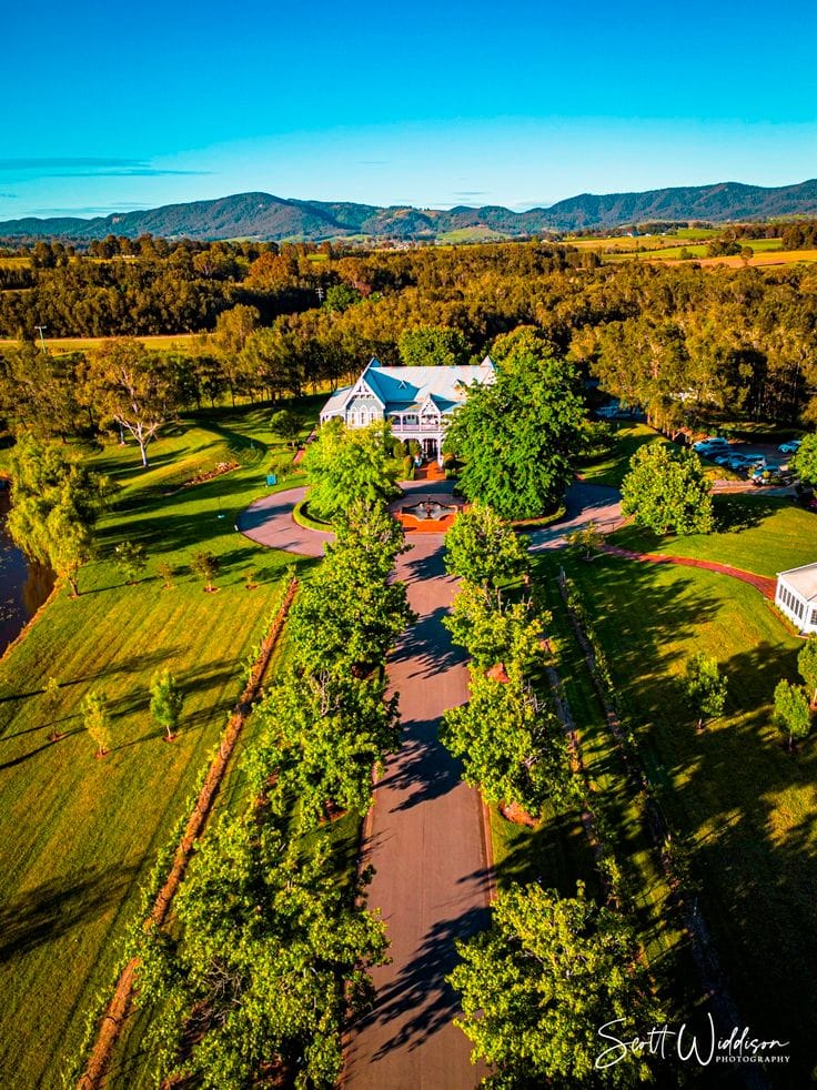 The Convent Hunter Valley Aerial