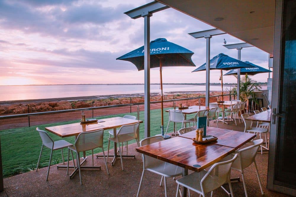 Ocean views from the restaurant & bar