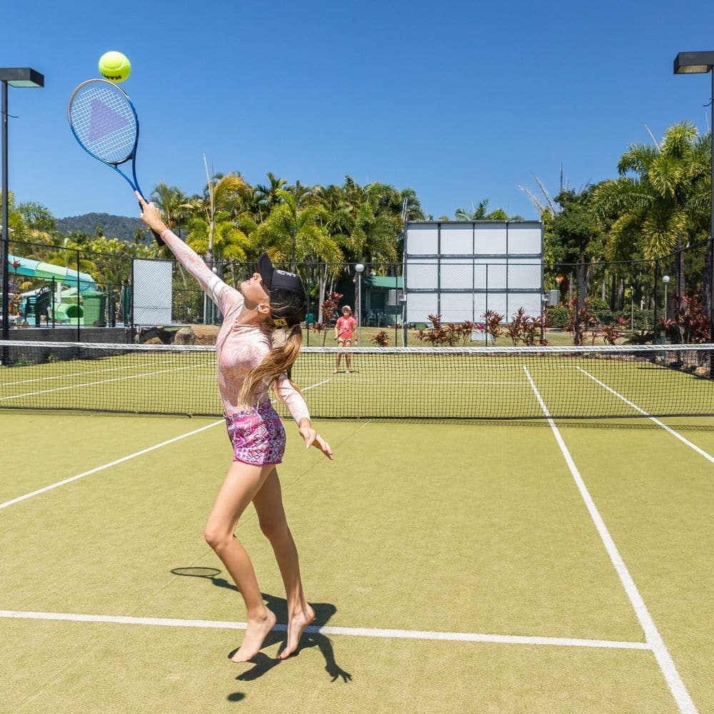 Full Size Floodlit Tennis Court