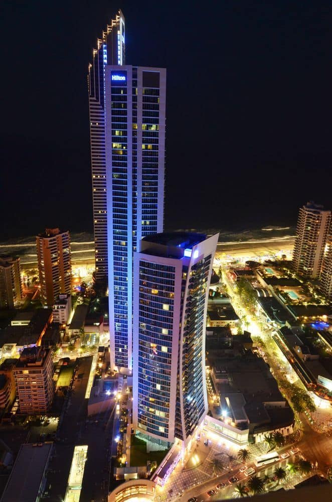 Resort at night