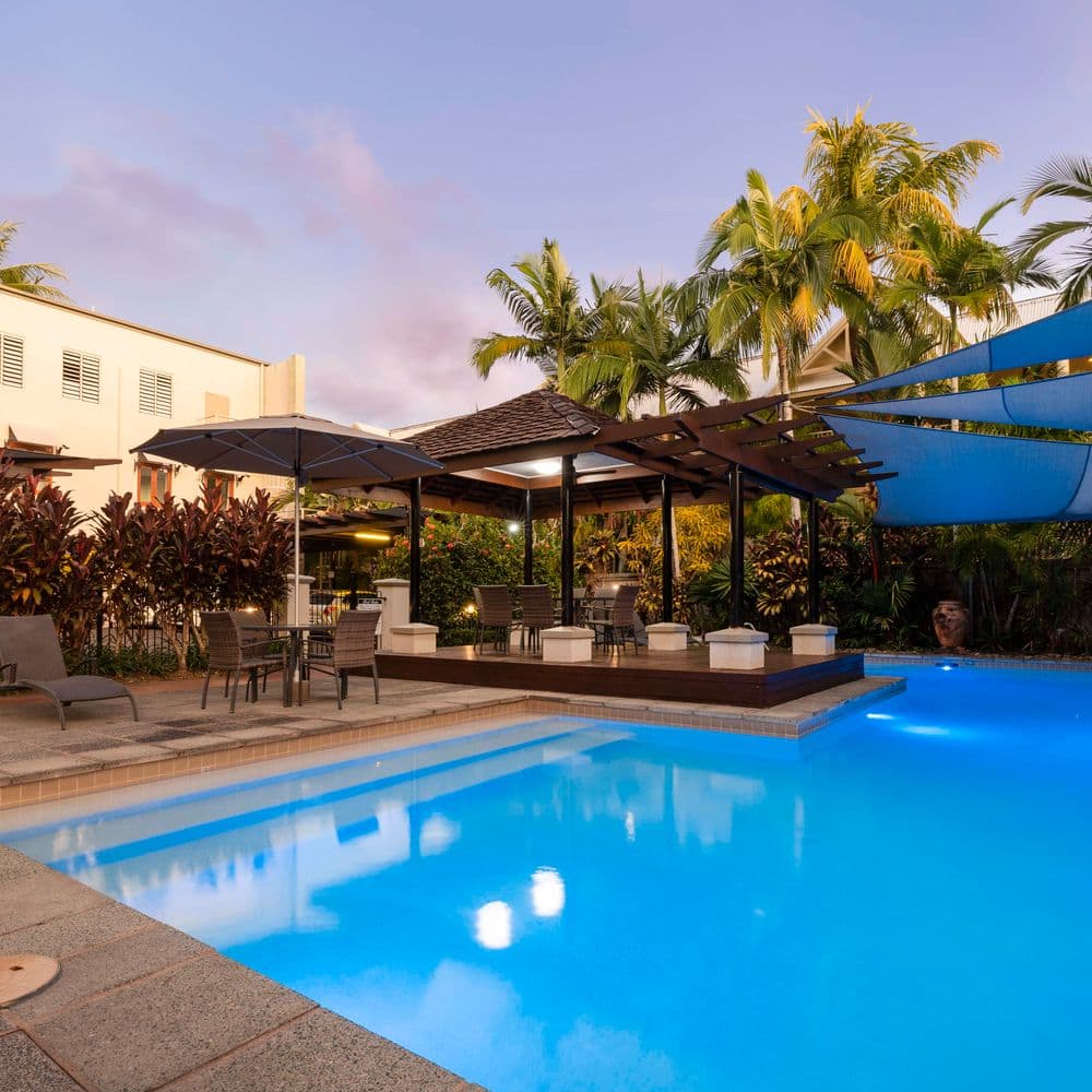 Pool and gazebo