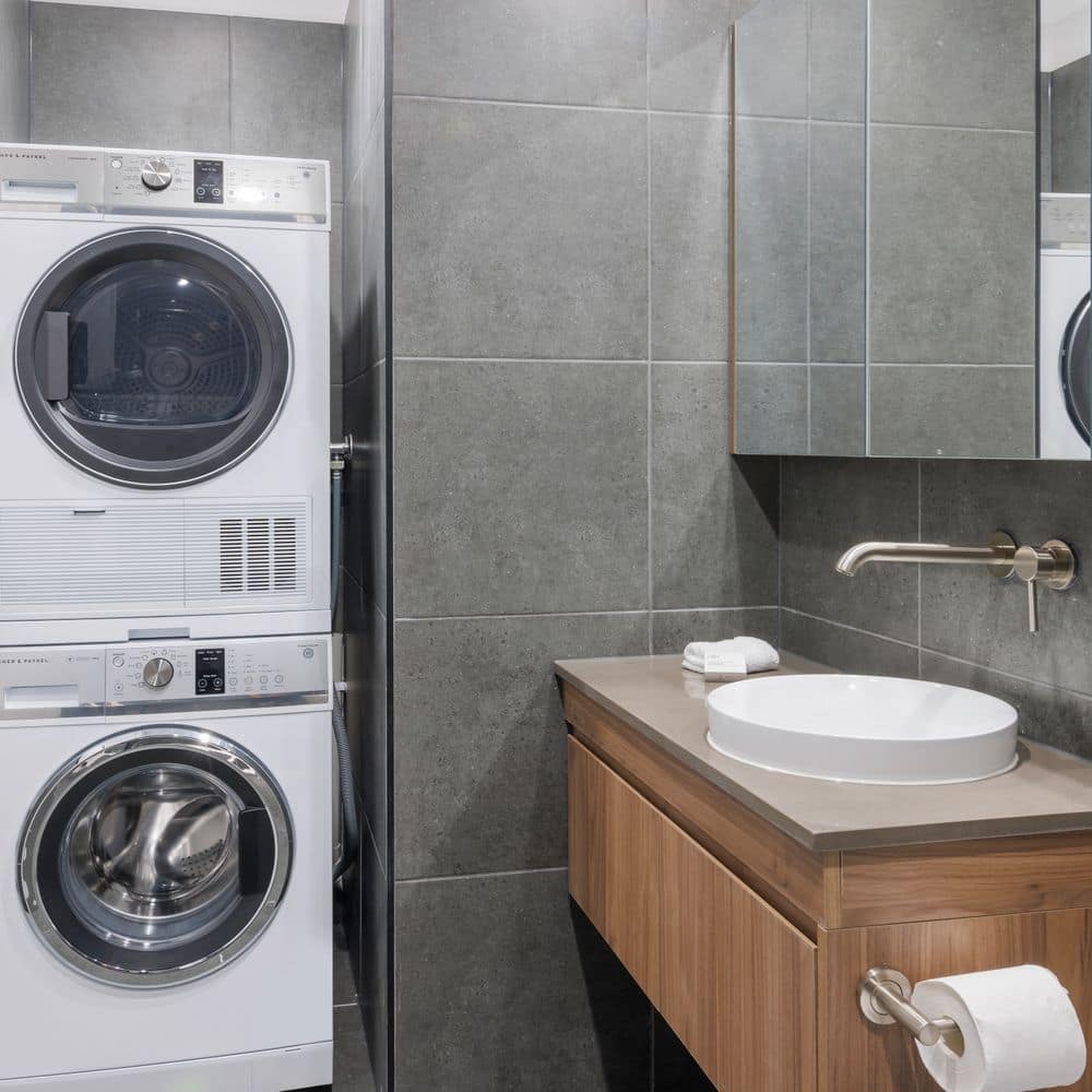 Bathroom with Laundry Facilities