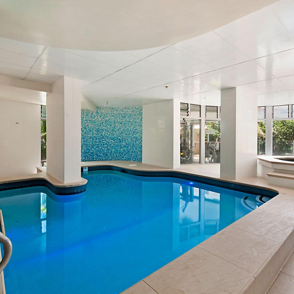 Indoor heated pool, spa, sauna