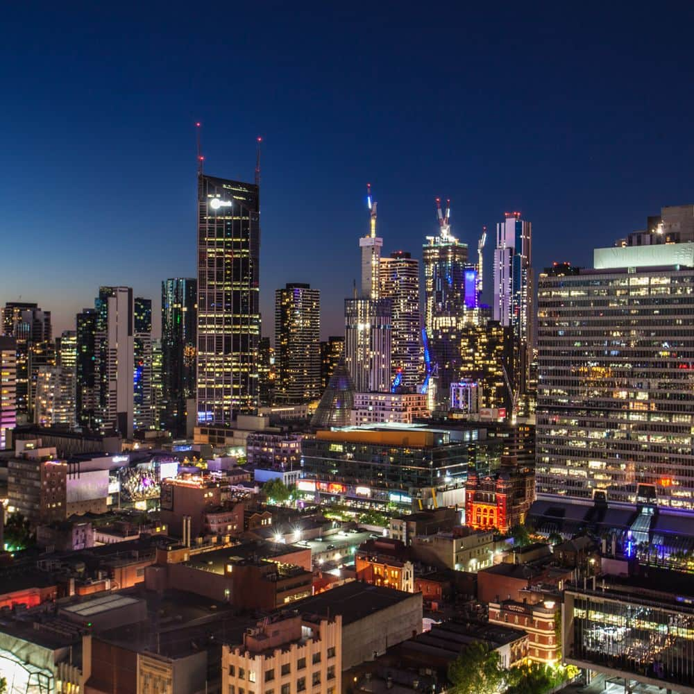 Citadines on Bourke Melbourne - View at night 