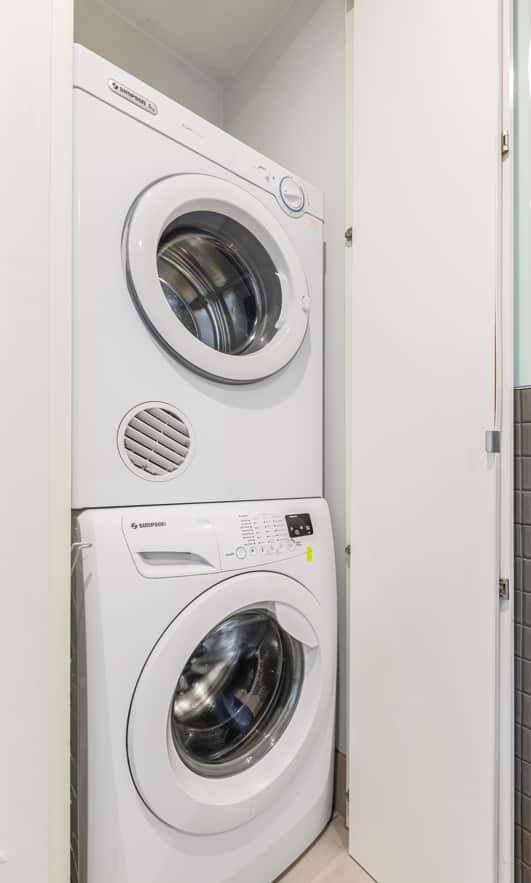 Laundry facilities in room for convenience