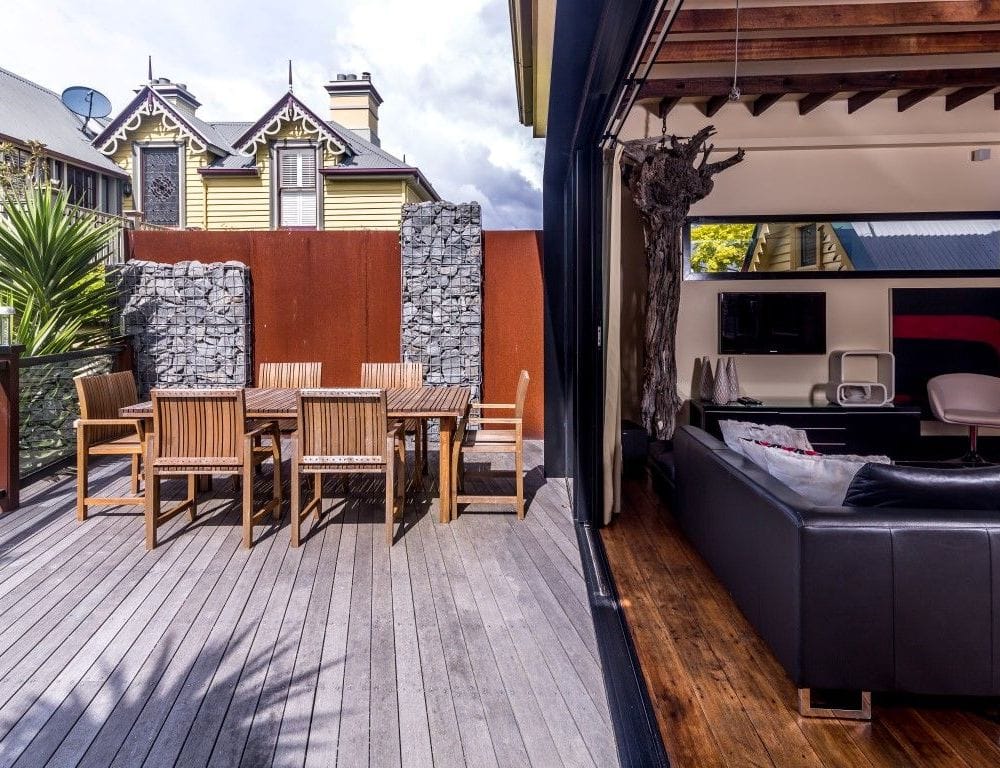 Living room and Deck