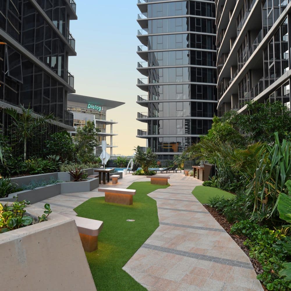 Patio to the pool area