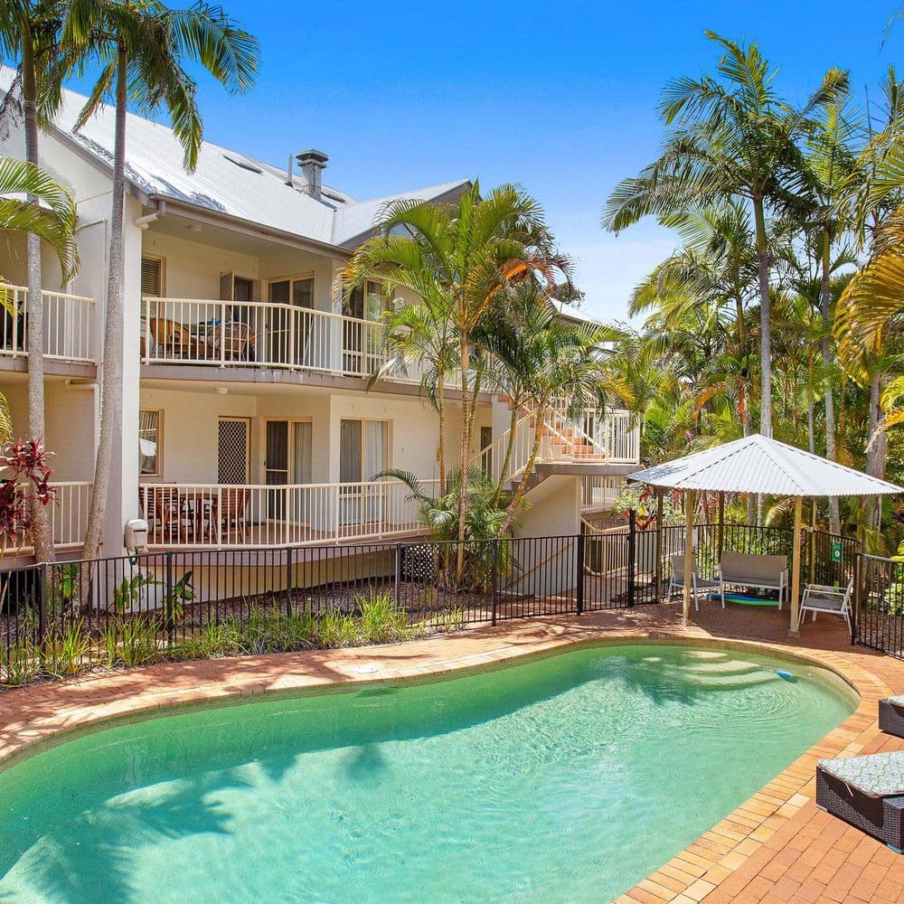 Outdoor heated salt-water pool