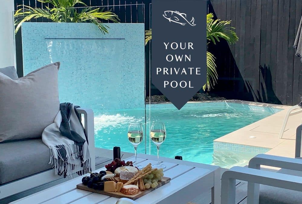 Private pool in every suite