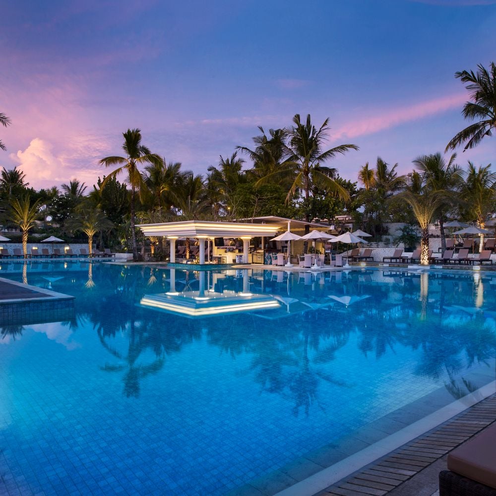 Padma Resort Legian - Main Pool sunset