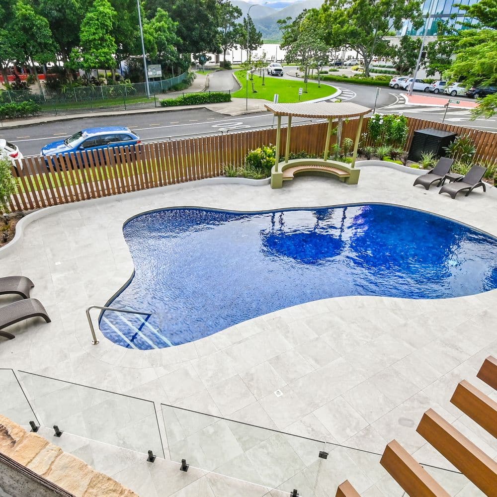 Newly refurbished pool area