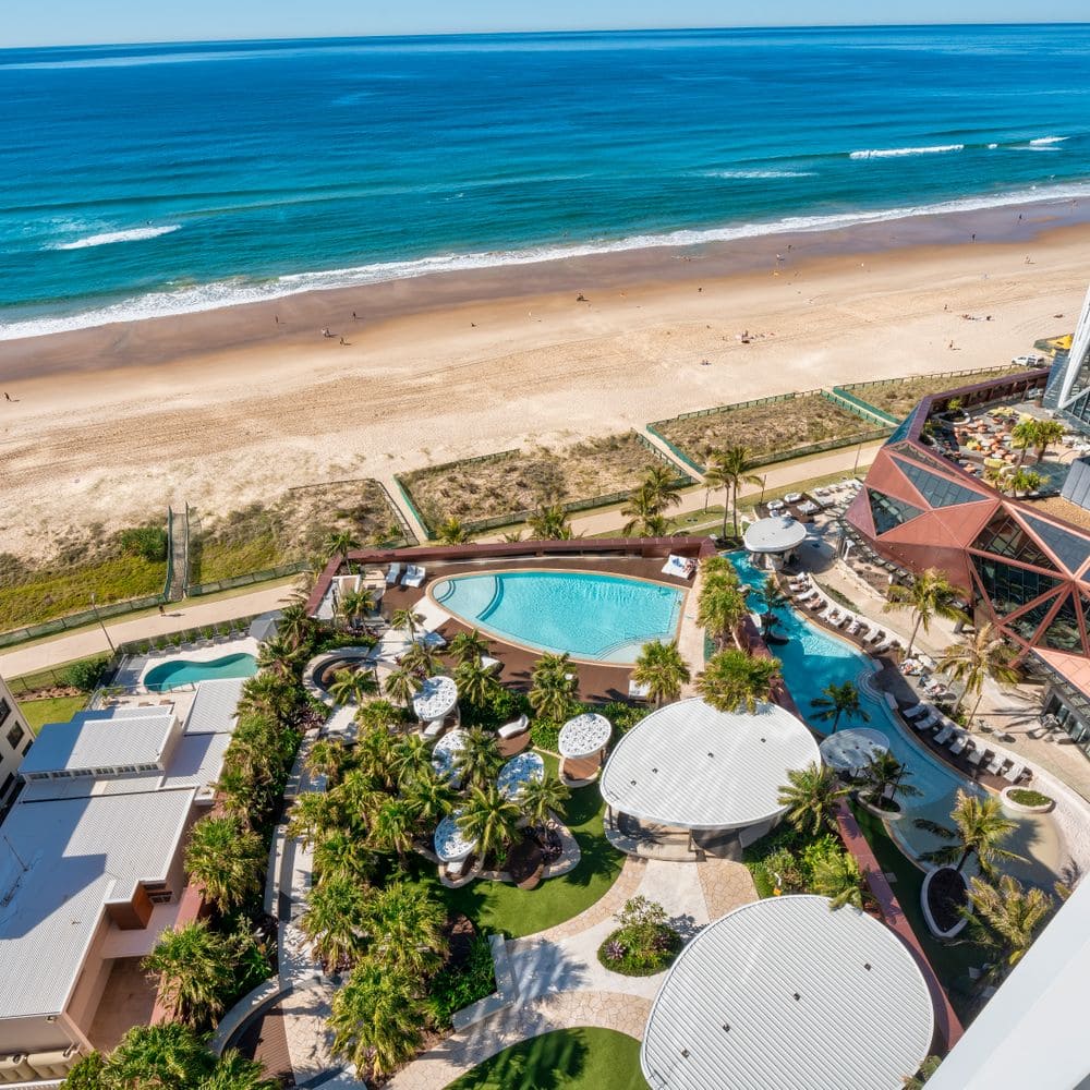 Beachside pools