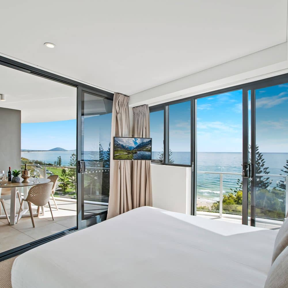 Two Bed Premium Ocean View Front Facing Bedroom 