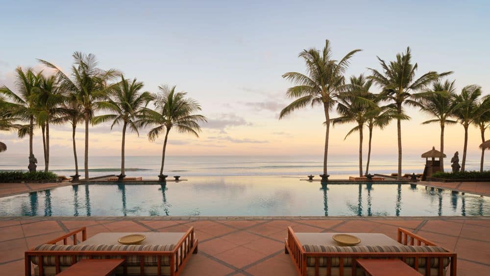 The Legian Seminyak, Bali - Infinity Pool at sunset