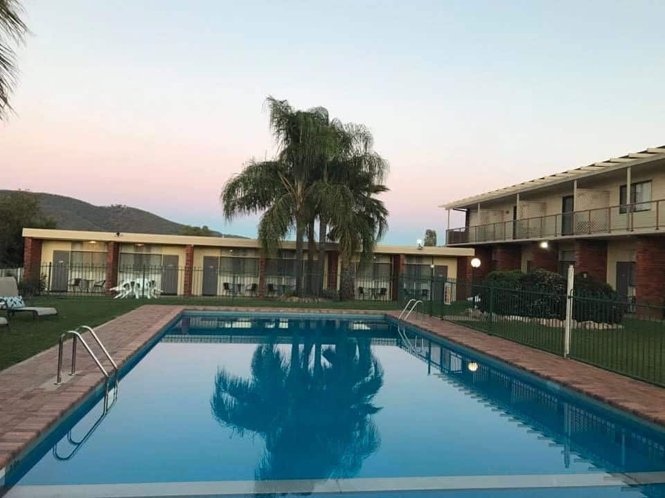 Sunset by the Pool