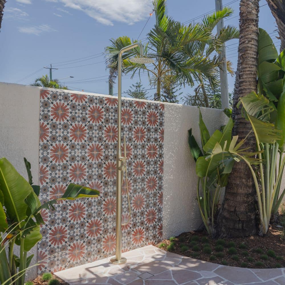 shower by Pool