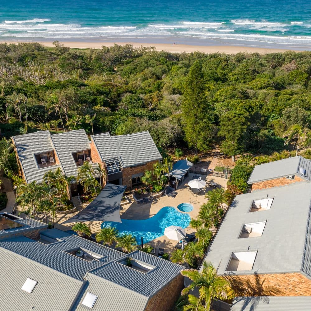 Glen Eden Beach Resort Aerial