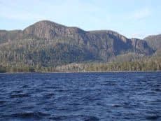 View over lake