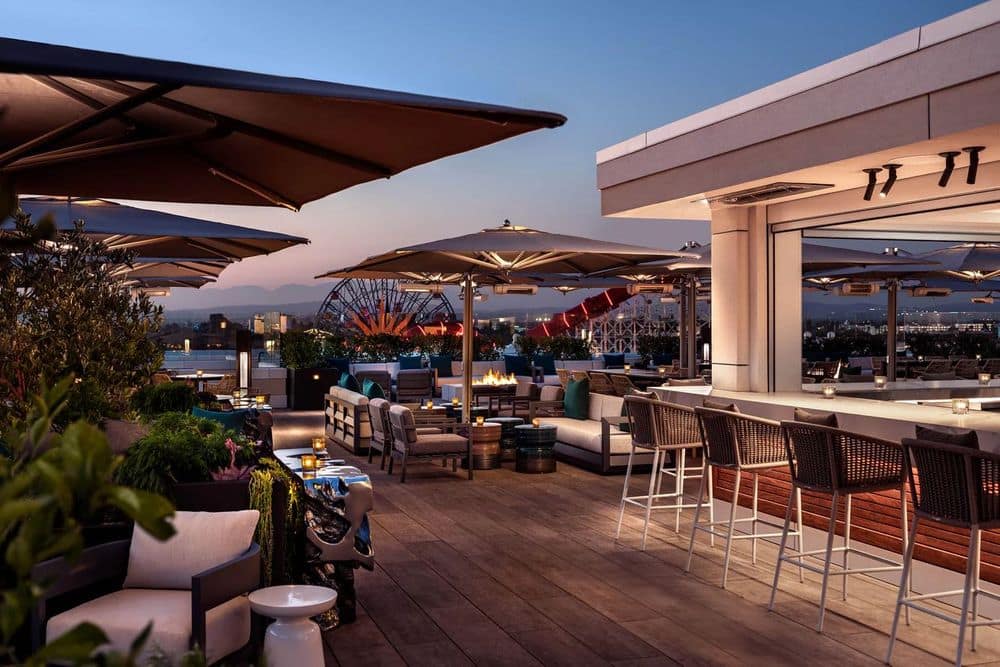 The Westin Anaheim Resort - RISE Rooftop Lounge Sunset