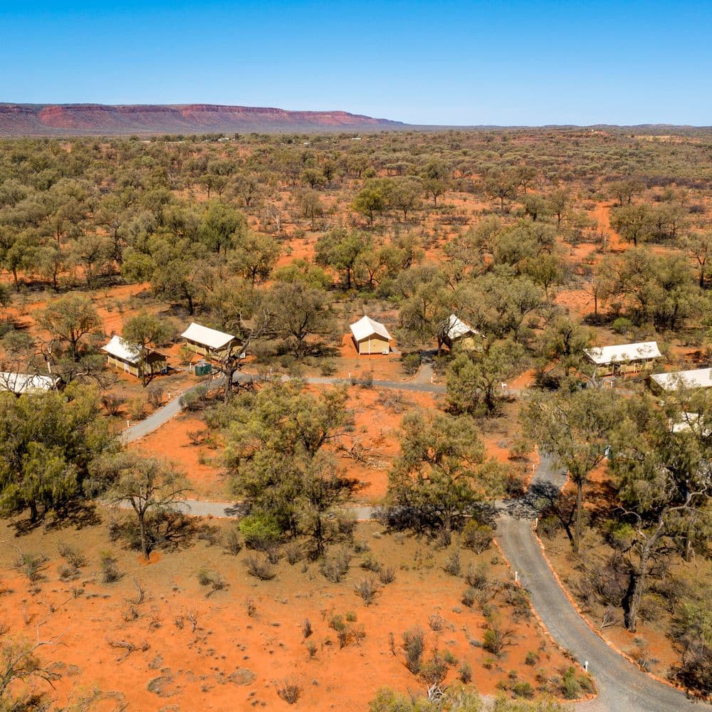 Aerial view of the Mort Conway Camp 